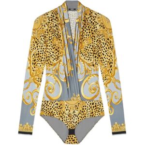 Versace, Dames, Tops, Veelkleurig, Maat: S Viscose,