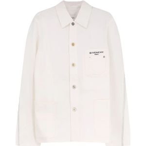 Givenchy, Heren, Jassen, Wit, Maat: L Katoen,
