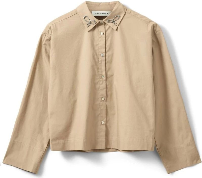 Sofie Schnoor - Ellidasw Blouse 7012 - Bruin - Dames - Katoen