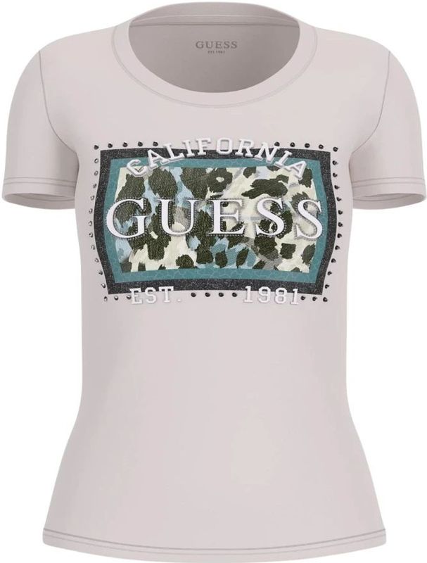 Dames-T-shirt Guess Animalier Boxy