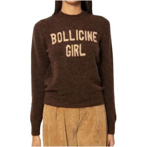 MC2 Saint Barth, Dames, Truien, Bruin, Maat: XS Wol,