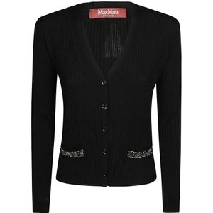 Max Mara Studio, Dames, Truien, Zwart, Maat: M