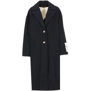 Golden Goose, Dames, Mantels, Blauw, Maat: XS Wol,
