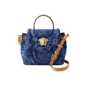 Versace Cotton handbags , Blue , Dames , Maat: ONE Size