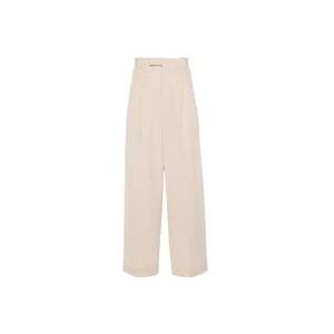 Jacquemus Wide Broeken , Beige , Heren , Maat: M