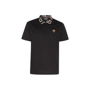 Versace Polo Hemden , Black , Heren , Maat: XS