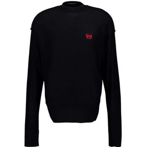 Balenciaga, Heren, Truien, Zwart, Maat: S Katoen,