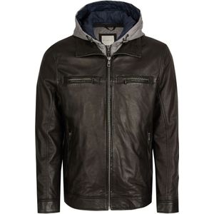 Bugatti, Heren, Jassen, Zwart, Maat: M Leer,