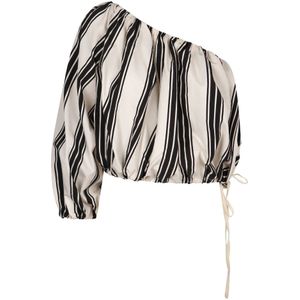 Philosophy di Lorenzo Serafini, Dames, Blouses & Shirts, Beige, Maat: S Katoen,