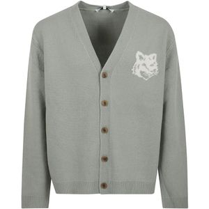 Maison Kitsuné, Heren, Truien, Groen, Maat: L Wol,