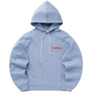 Marni, Heren, Sweatshirts & Hoodies, Blauw, Maat: S