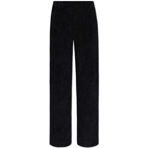 Dolce & Gabbana, Heren, Broeken, Zwart, Maat: M Corduroy,