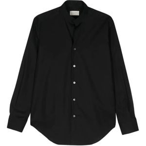 Tintoria Mattei 954, Heren, Overhemden, Zwart, Maat: L
