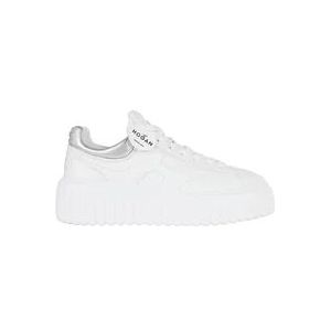 Hogan Strepen Nappa Leren Sneakers , White , Dames , Maat: 39 EU