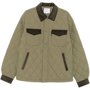 Maison Labiche, Heren, Jassen, Groen, Maat: S Corduroy,