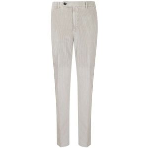 Incotex, Heren, Broeken, Grijs, Maat: M Corduroy,