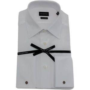 Ermenegildo Zegna, Heren, Overhemden, Wit, Maat: XS Katoen,