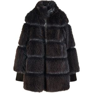 Patrizia Pepe, Dames, Jassen, Bruin, Maat: S Wol,