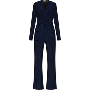Diane Von Furstenberg, Dames, Jumpsuits & Playsuits, Blauw, Maat: 2XS
