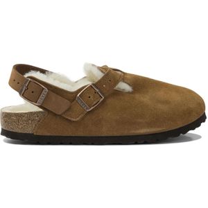 Birkenstock, Dames, Schoenen, Beige, Maat: 39 EU Suède,