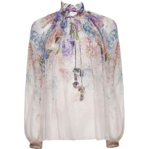 Zimmermann, Dames, Blouses & Shirts, Veelkleurig, Maat: M Viscose,