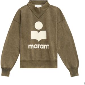 Isabel Marant, Dames, Sweatshirts & Hoodies, Groen, Maat: 2XS Katoen,