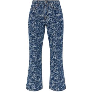 Ganni, Dames, Jeans, Blauw, Maat: W26 Katoen,