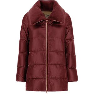 Herno, Dames, Jassen, Rood, Maat: XS Leer,