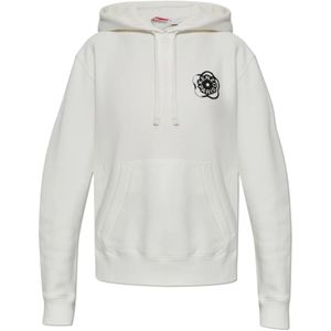 Kenzo, Dames, Sweatshirts & Hoodies, Wit, Maat: L Katoen,