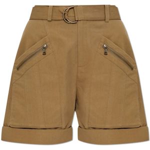 Iro, Dames, Korte broeken, Groen, Maat: S Katoen,