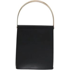 Cartier Vintage, Dames, Pre-owned, Zwart, Maat: ONE Size Leer,