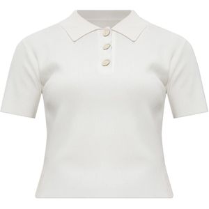 Marni, Dames, Tops, Wit, Maat: XS Leer,