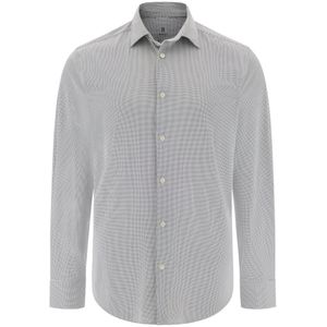 Boggi Milano - B Tech - Overhemd - Blauw - Slim Fit Stretch Nylon