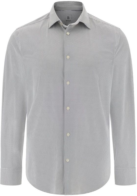 Boggi Milano - B Tech - Overhemd - Blauw - Slim Fit Stretch Nylon