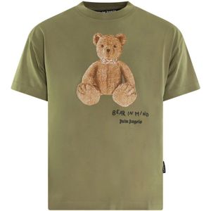 Palm Angels, Heren, Tops, Groen, Maat: XL