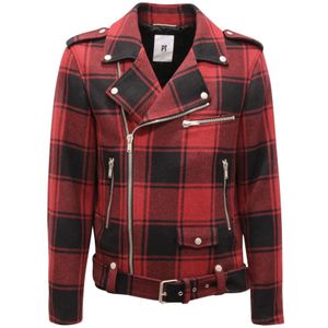 Pt01, Heren, Jassen, Rood, Maat: L Wol,