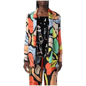 Alysi, Dames, Jassen, Veelkleurig, Maat: M Zijde,