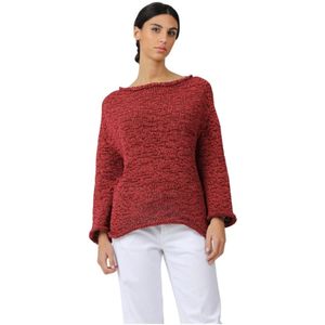 Alpha Studio, Dames, Truien, Rood, Maat: S