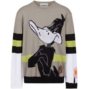 Iceberg, Heren, Truien, Veelkleurig, Maat: L Katoen,