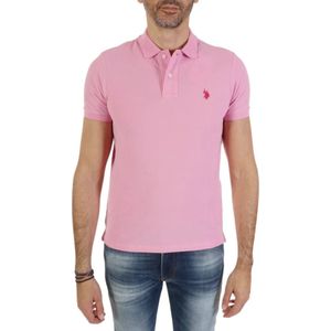 U.s. Polo Assn., Heren, Tops, Roze, Maat: L