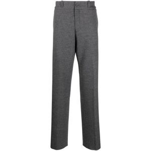 Lanvin, Heren, Broeken, Grijs, Maat: M Wol,