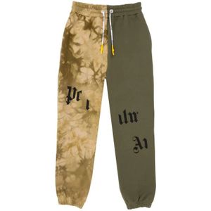 Palm Angels, Heren, Broeken, Groen, Maat: M Katoen,