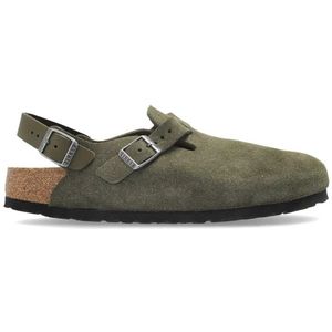 Birkenstock, Dames, Schoenen, Groen, Maat: 36 EU Leer,