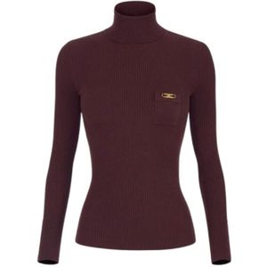 Elisabetta Franchi, Dames, Truien, Bruin, Maat: L