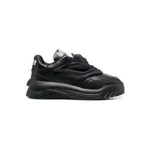 Versace Zwarte Odissea Chunky-Sole Sneakers , Black , Heren , Maat: 44 EU