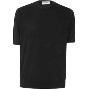 Filippo De Laurentiis, Heren, Tops, Blauw, Maat: 2XL Katoen,