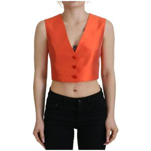 Dolce & Gabbana - Vesten - Oranje - Zijde