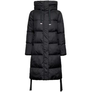 Silvian Heach, Dames, Mantels, Zwart, Maat: 2XS Nylon,