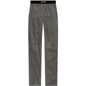 Tom Ford, Heren, Nachtkleding & Lounge, Zwart, Maat: S Zijde,