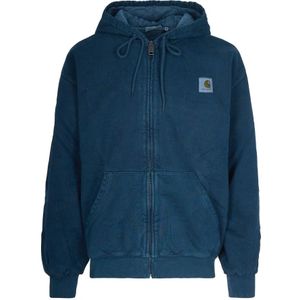 Carhartt Wip, Heren, Sweatshirts & Hoodies, Blauw, Maat: M